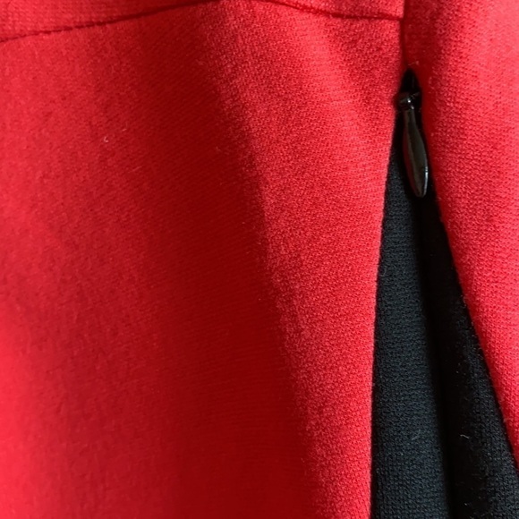 Diane von Furstenberg Elektra red and black ponte long sleeve dress size 8 - Picture 10 of 10